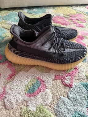 Yeezy Boost 350 V2 Black and Gum Athletic Sneakers